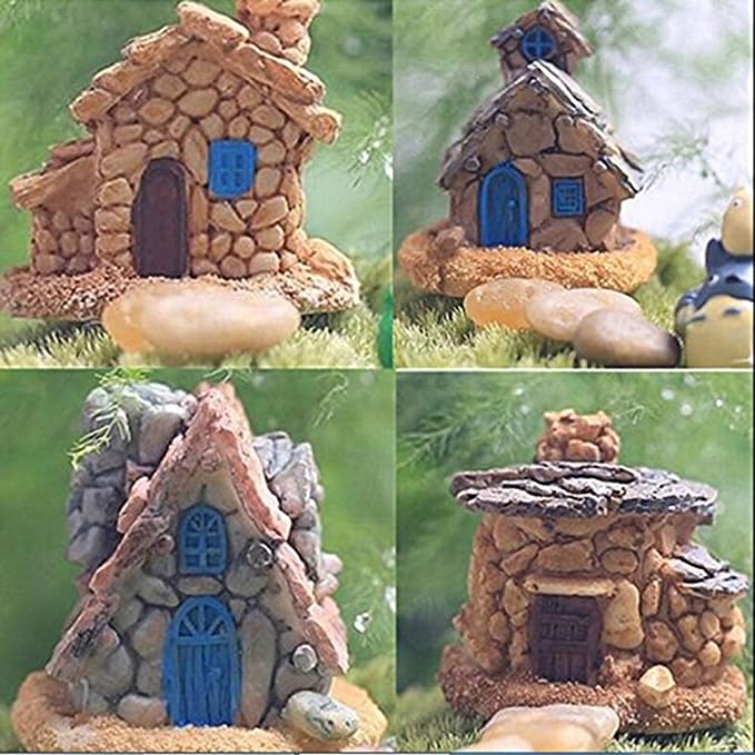 Create a Miniature Wonderland: Introducing 4-Piece Miniature Fairy Garden Set – Your Portal to Whimsical Adventures